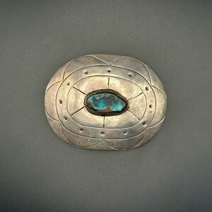 Sterling silver Bisbee turquoise belt buckle southwest concho belt 925 jewelry